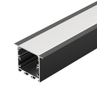 Профиль LINIA49-F-M-2000 BLACK (Arlight, Алюминий)