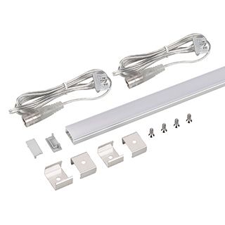 Набор для светодиодной подсветки ARL-KIT-SLIM-FC 24V Warm3000 (14 W/m, IP20, 2m) (Arlight, Алюминий+