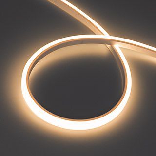 Лента герметичная WAVE-TOP-PU-A144-10x10mm 24V Warm3000 (5 W/m, IP68, 3m, wire x1) (Arlight, Вывод б