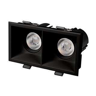 Светильник MS-FLOW-BUILT-S157x85-2x12W Warm3000 (BK, 15 deg, 230V) (Arlight, IP20 Металл, 5 лет)