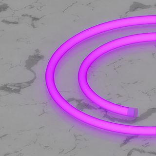 Гибкий неон круглый DL-N D14mm 2835 120led  220V Violet 8W
