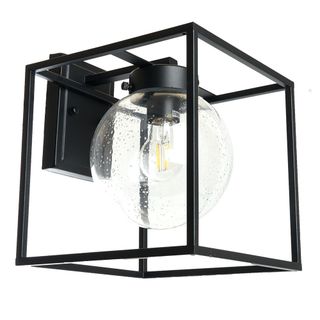 Светильник садово-парковый DL-0517 на стену вниз 60W E27 230V, черный