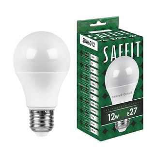 Лампа светодиодная 12W 230V E27 2700K A60