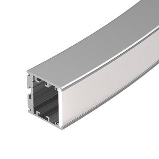 Профиль SL-ARC-3535-D1500-W90 SILVER (1180мм, дуга 1 из 4) (Алюминий)