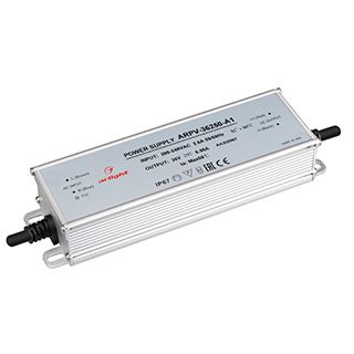 Блок питания ARPV-36250-A1 (36V, 6.95A, 250W) (IP67 Металл, 3 года)