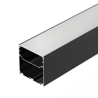 Профиль LINE-S-7575-2000 BLACK (Алюминий)