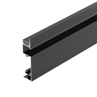 Профиль PLINTUS-H73-F-2000 BLACK (Алюминий)