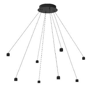 Подвес с питанием ART-APRIORI-CANOPY-HANG-8A-L5000-POWER (BK) (IP20 Металл, 3 года)