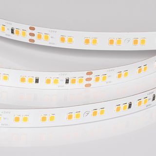 Лента UL-A160-10mm 24V Warm-MIX (15 W/m, IP20, 5m) (Arlight, Изменяемая ЦТ)