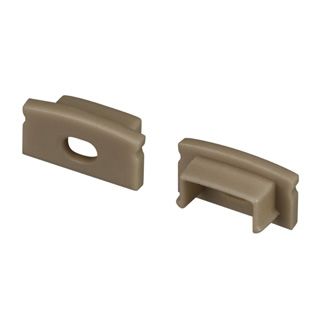 Заглушка LINE-1708 OLIVE GREY с отверстием (Пластик)